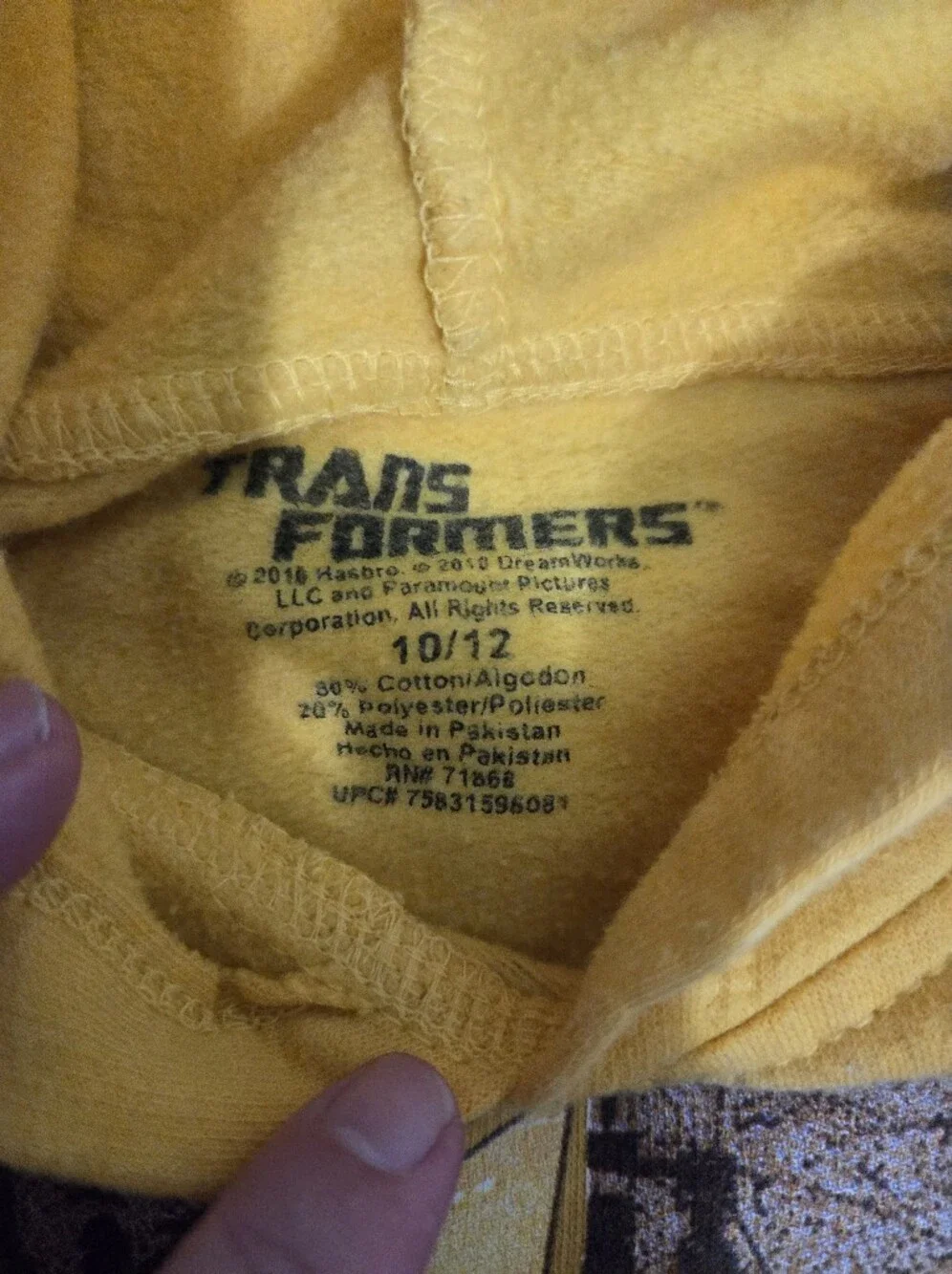 TRANSFORMERS Hoodie, Size: 10/12